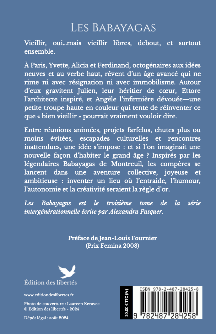 4e de couverture broché – Les babayagas – Alexandra Pasquer – Édition des libertés