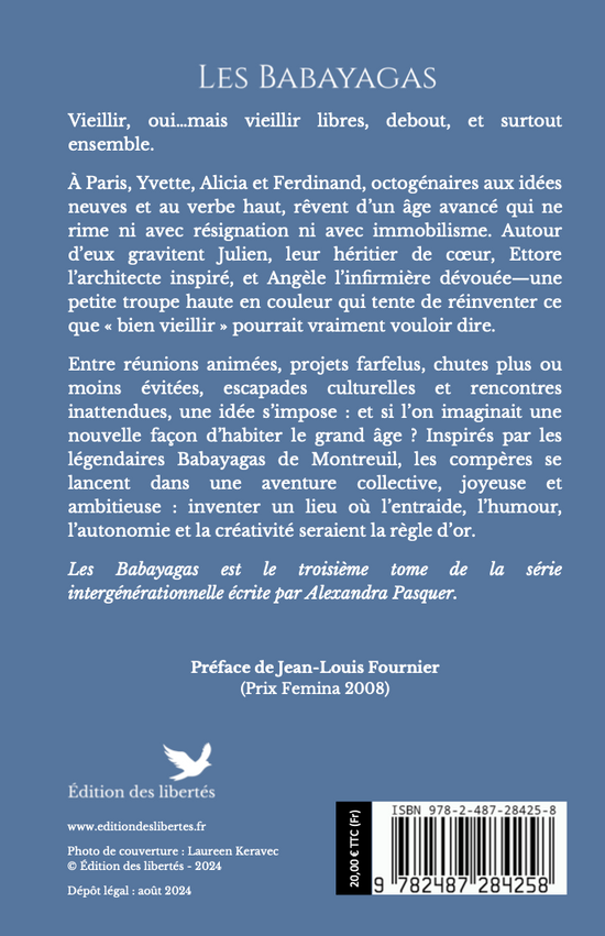 4e de couverture broché – Les babayagas – Alexandra Pasquer – Édition des libertés