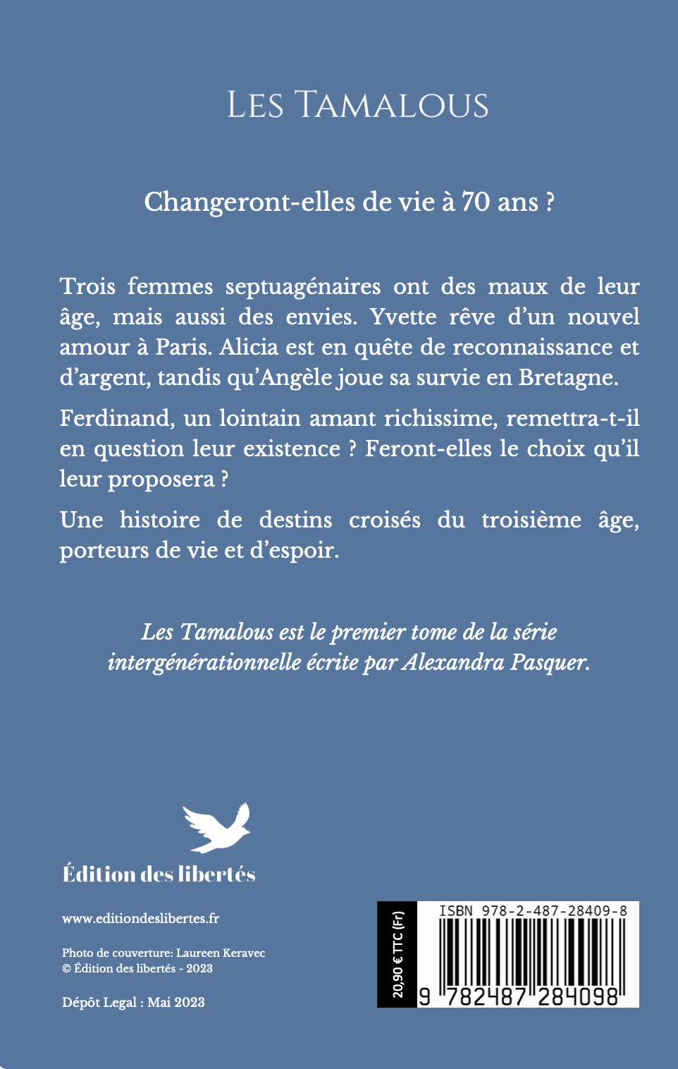 4e de couverture broché – Les tamalous – Alexandra Pasquer – Édition des libertés