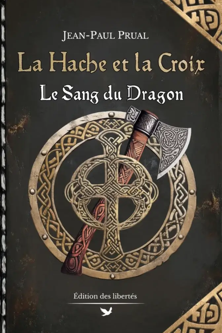 Couverture broché - La hache et la croix - Jean-Paul Prual - Edition des libertés