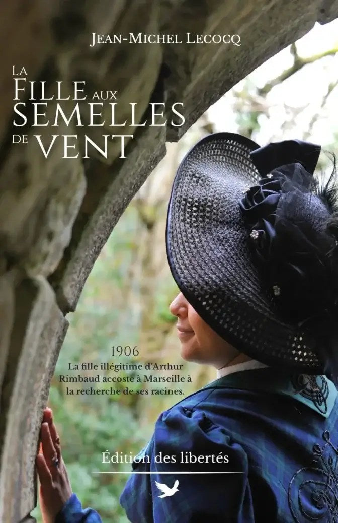 Couverture broché – La fille aux semelles de vent – Jean-Michel Lecocq – Édition des libertés