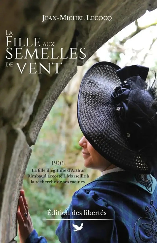 Couverture broché – La fille aux semelles de vent – Jean-Michel Lecocq – Édition des libertés