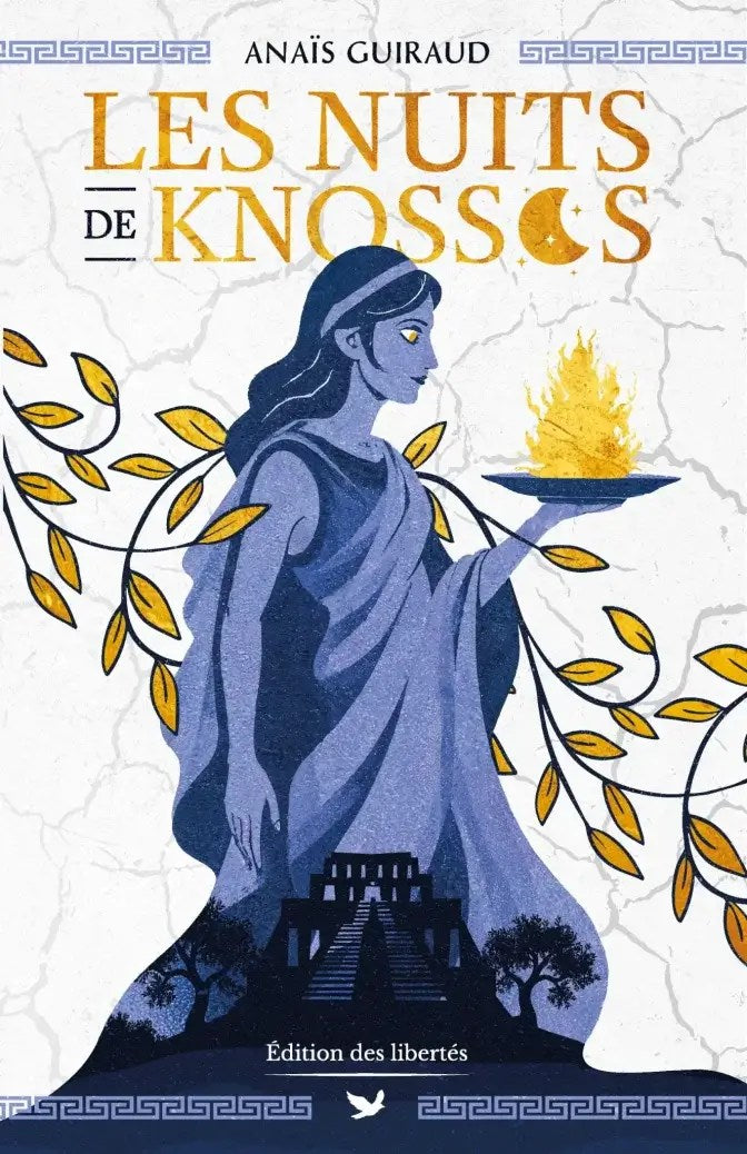 Couverture broché – Les nuits de Knossos – Anaïs Guiraud – Édition des libertés
