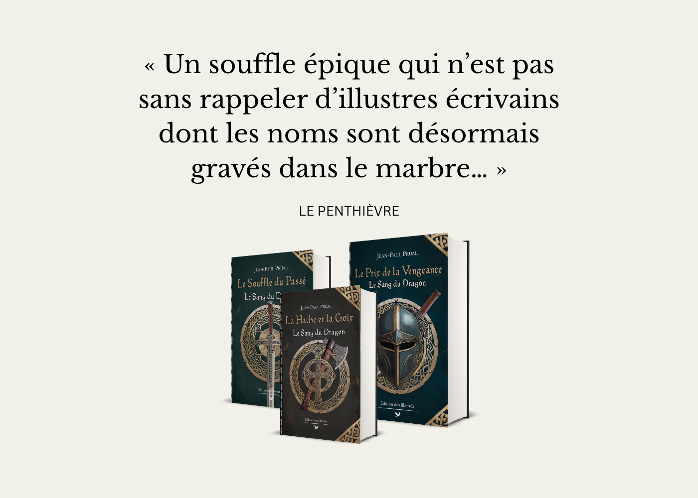 Bannière collection - Le sang du dragon - Jean-Paul Prual - Édition des libertés