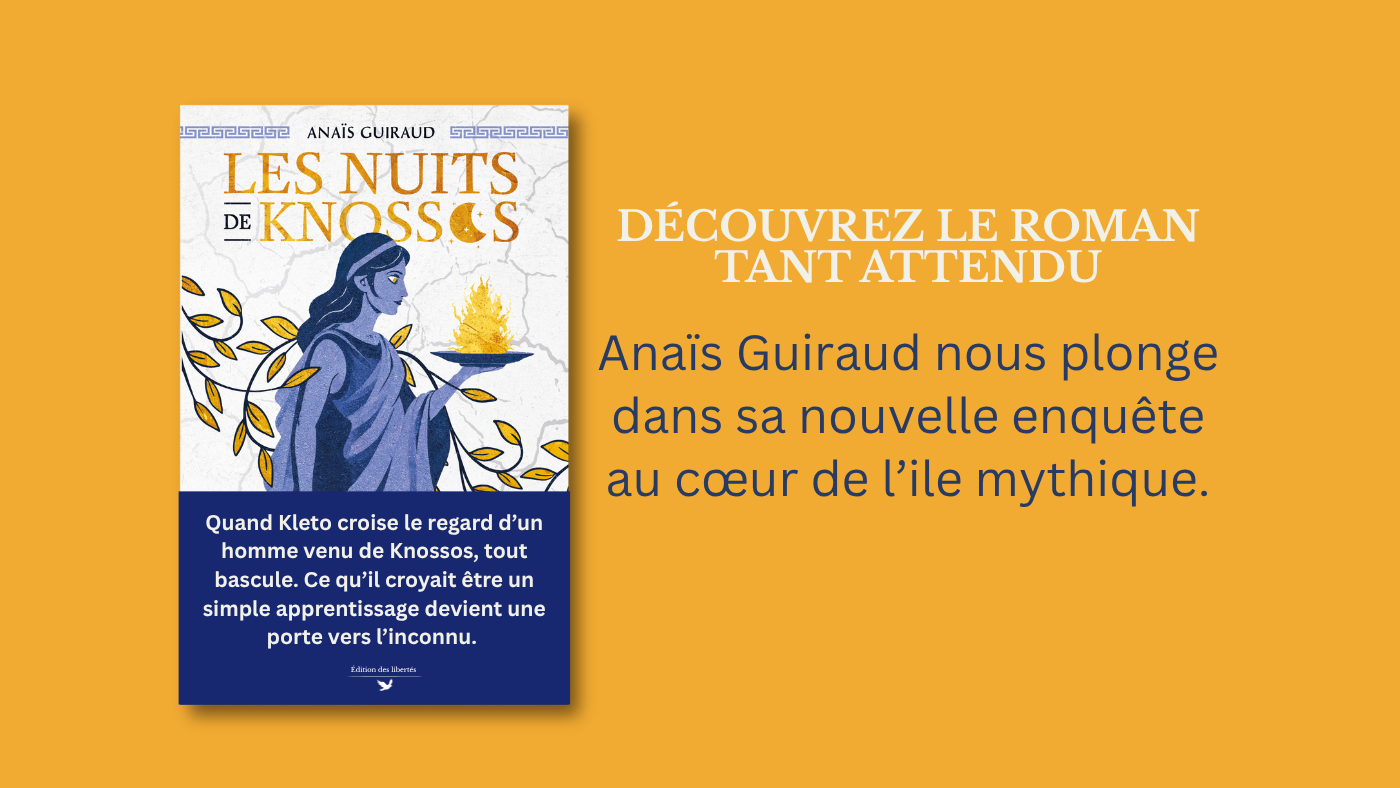 Bannière promo - Les nuits de Knossos - Anaïs Guiraud - Édition des libertés